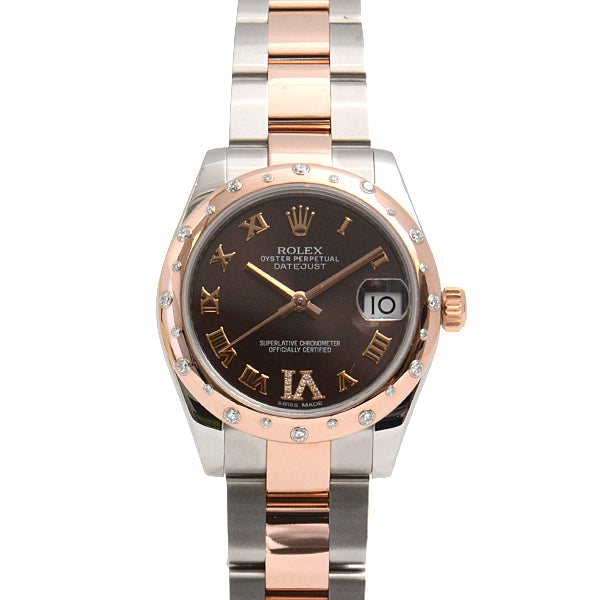 Rolex Datejust 31 Chocolate Dial Automatic 178341 SS 750PG