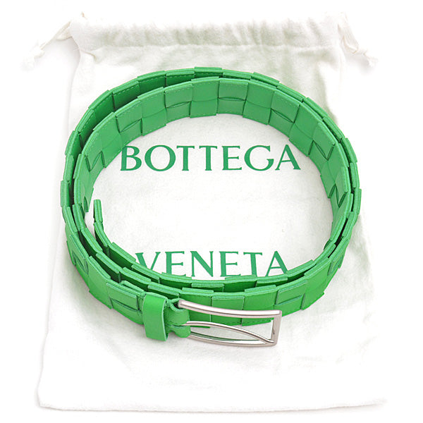 Bottega Veneta Maxi Intrecciato Belt Green