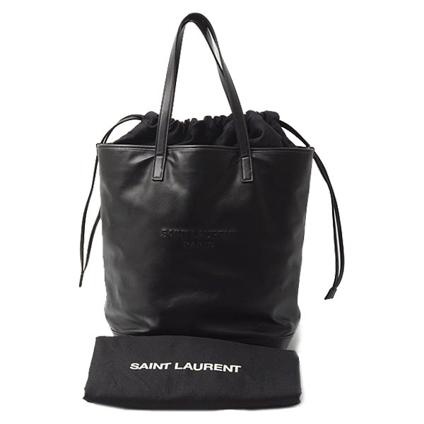 Saint Laurent Leather Teddy Tote Bag Black in Great Condition