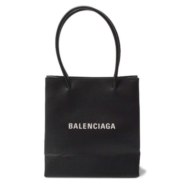 Balenciaga Leather Shopping Tote XXS Black 2WAY 572411 in Great Condition