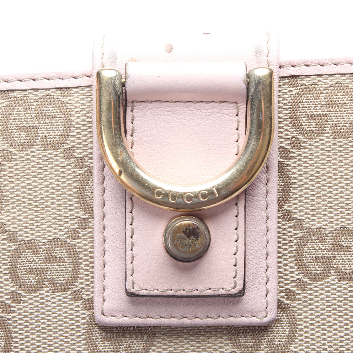 Gucci GG Canvas Abbey D-Ring Long Wallet Canvas Long Wallet 141412 in Very Good Condition