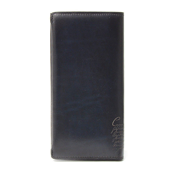 Berluti Leather Espace Scritto Bifold Long Wallet