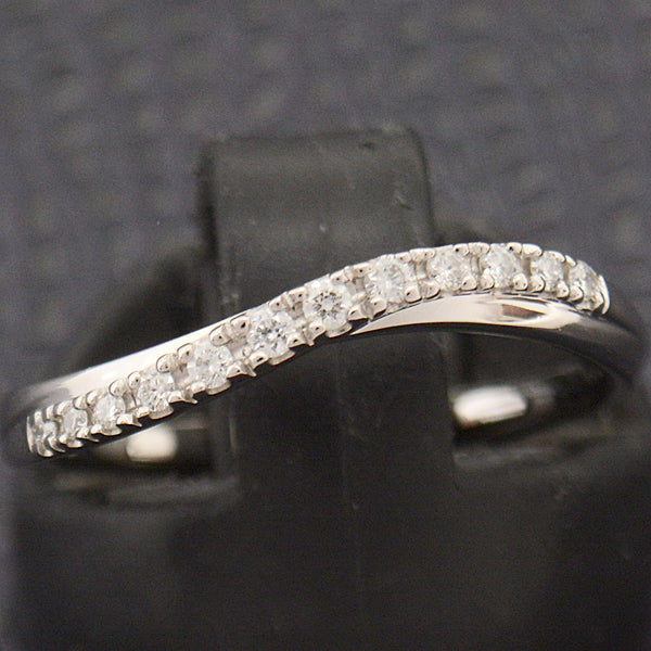 4℃ Platinum Diamond Twist Design Ring PT950