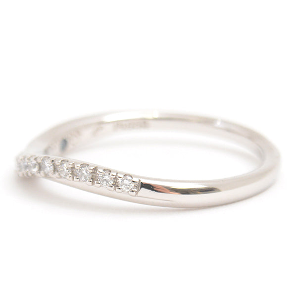 4℃ Platinum Diamond Twist Design Ring PT950