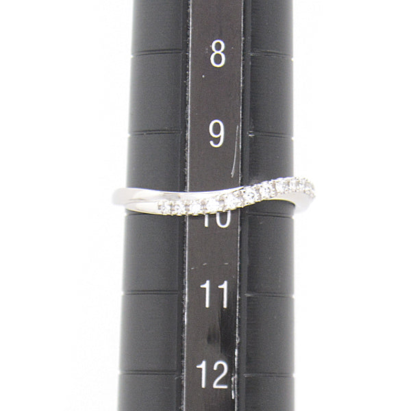 4℃ Platinum Diamond Twist Design Ring PT950