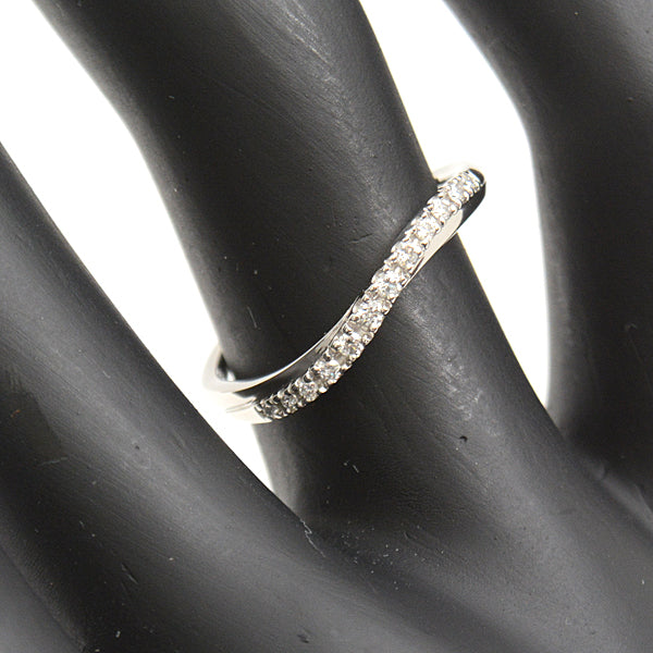 4℃ Platinum Diamond Twist Design Ring PT950