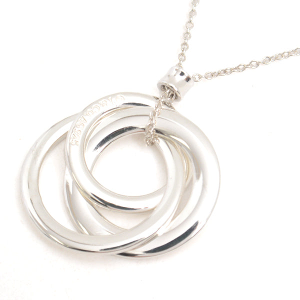 Tiffany & Co SV925 Interlocking Circle Necklace Silver