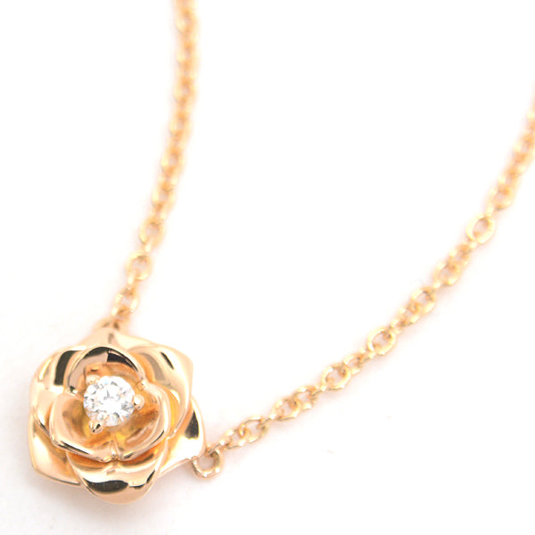 Piaget Rose Diamond Necklace 750PG Pink Gold