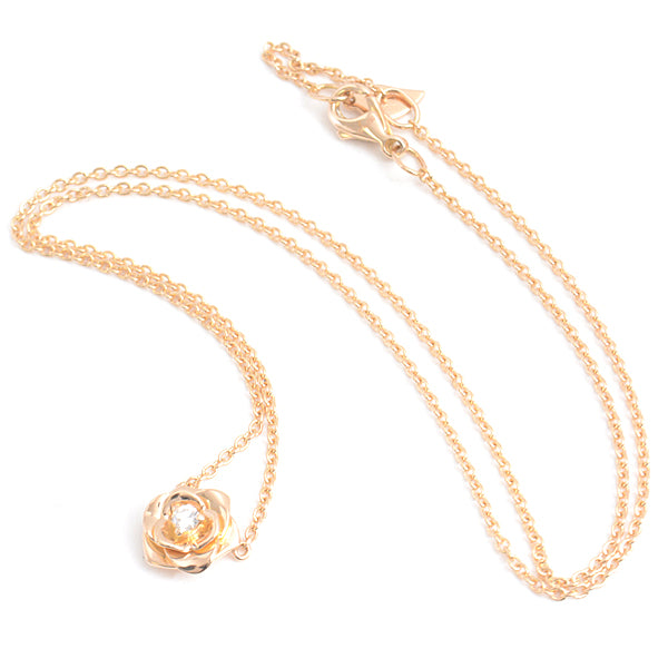 Piaget Rose Diamond Necklace 750PG Pink Gold