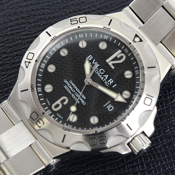 Bvlgari Diagono Professional Scuba Automatic Watch DP42SSD Stainless Steel in Great Condition