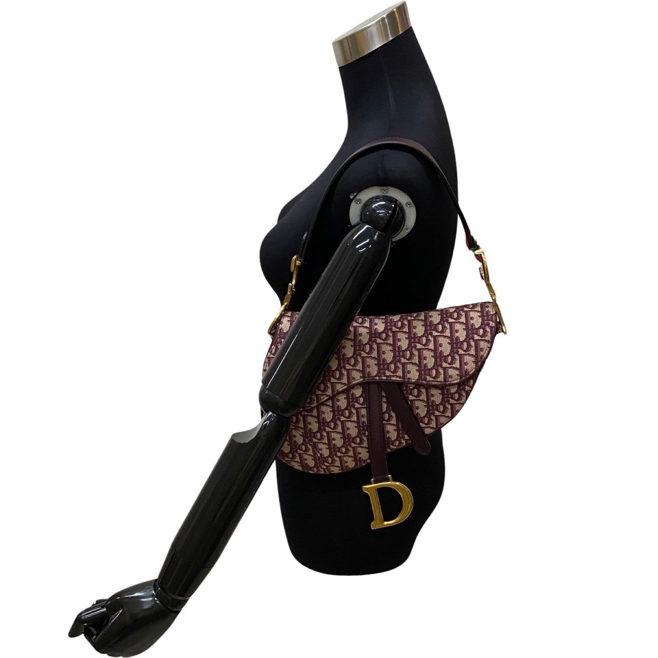 Dior Oblique Saddle Bag  Canvas Handbag in Excellent condition