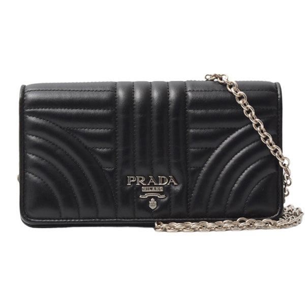 Prada Leather Chain Shoulder Bag Diagram Wallet