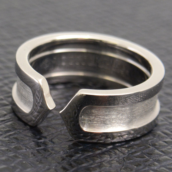 Cartier C2 Ring 750WG White Gold 47 in Great Condition