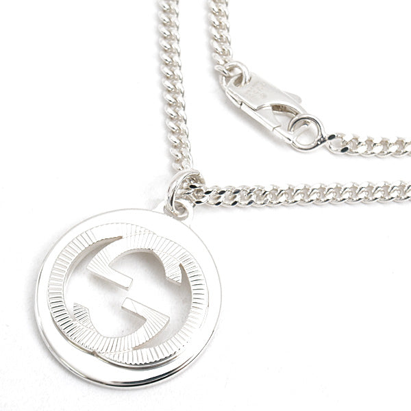 Gucci Interlocking G Silver Chain Necklace Ag925