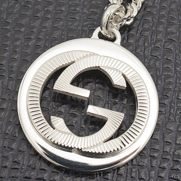 Gucci Interlocking G Silver Chain Necklace Ag925 in Great Condition