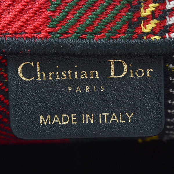 Christian Dior Book Tote Check Canvas Handbag Isetan Shinjuku Limited in Great Condition