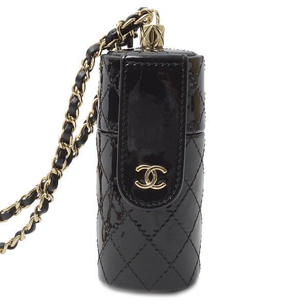 Chanel Patent Leather Chain Shoulder Lip Case