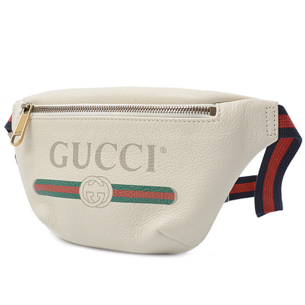 Gucci Leather Print Small Belt Bag Waist Pouch 527792