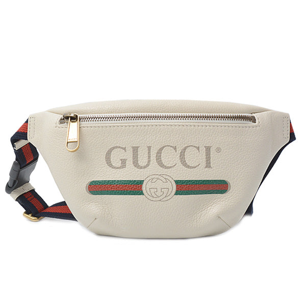 Gucci Leather Print Small Belt Bag Waist Pouch 527792 in Great Condition