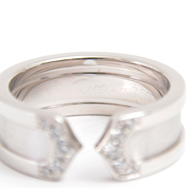 Cartier C2 Diamond Ring 750WG White Gold