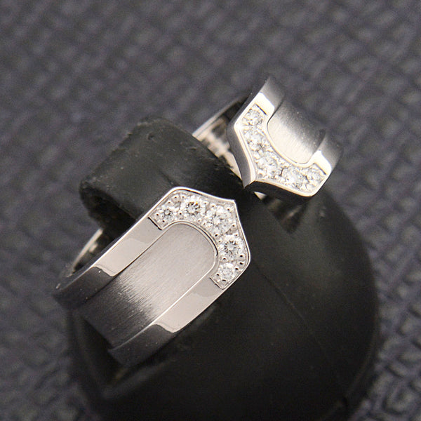 Cartier C2 Diamond Ring 750WG White Gold