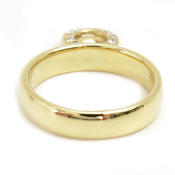 Tiffany & Co Diamond Door Knock Ring 750YG Yellow Gold in Great Condition