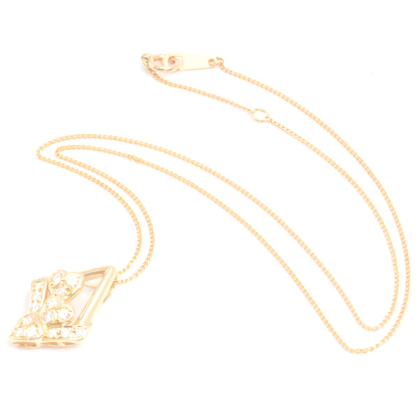 Pola Diamond Necklace 0.25ct 750YG Yellow Gold