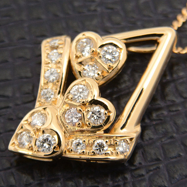 Pola Diamond Necklace 0.25ct 750YG Yellow Gold