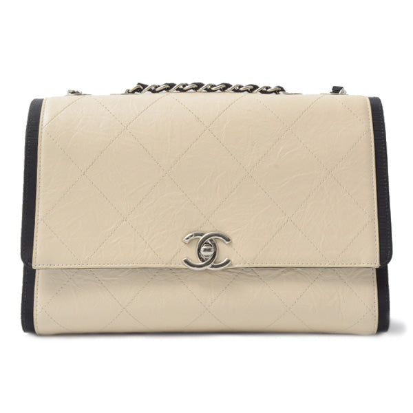 Chanel Bicolor Matelasse Chain Shoulder Bag