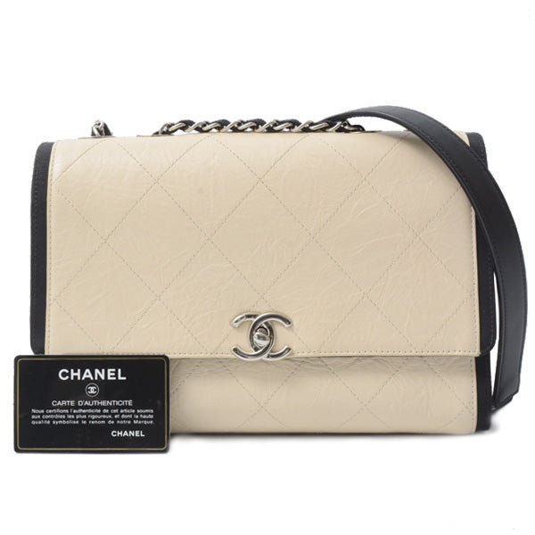 Chanel Bicolor Matelasse Chain Shoulder Bag