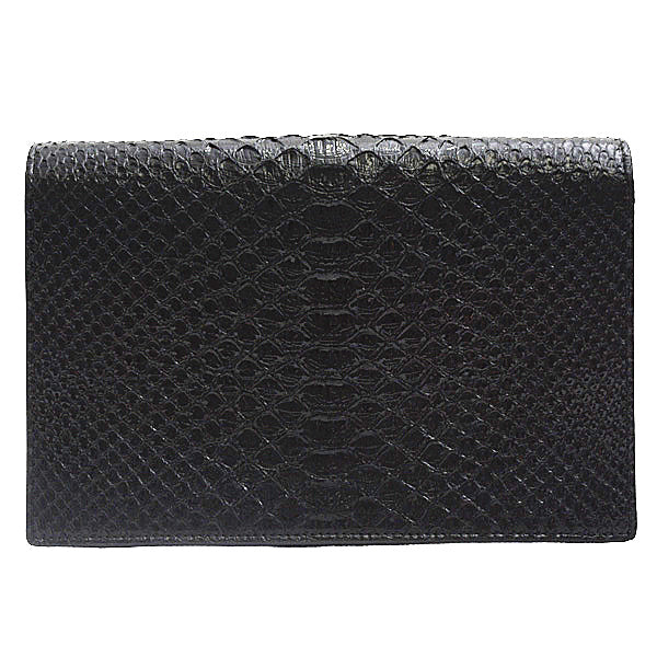 Yves Saint Laurent Python Clutch Bag Black in Great Condition