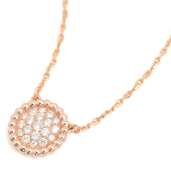 Van Cleef & Arpels Perlee Small Diamond Necklace 750PG Pink Gold