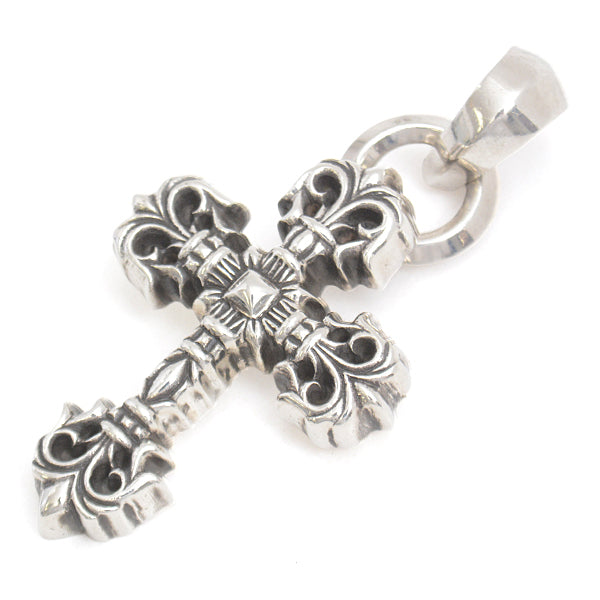 Chrome Hearts Silver Figree Cross XSM Pendant in Great Condition