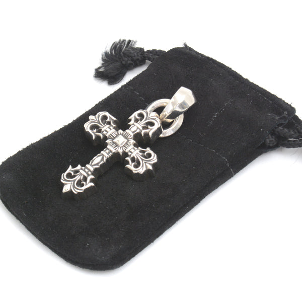 Chrome Hearts Silver Figree Cross XSM Pendant