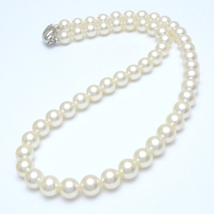 Akoya Pearl Necklace Silver 7.5-8mm