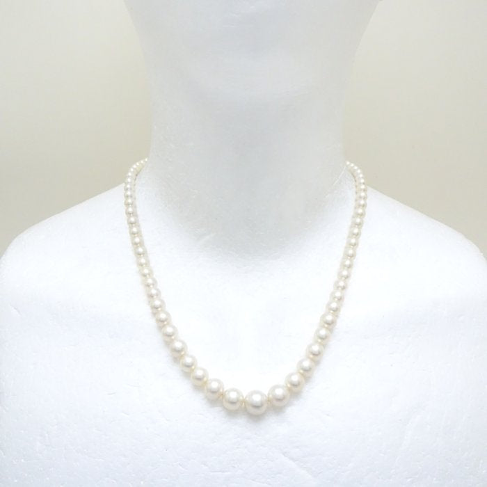 Akoya Pearl Necklace Pt Platinum