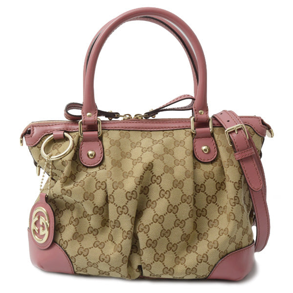 Gucci GG Canvas 2WAY Handbag 247902 in Great Condition