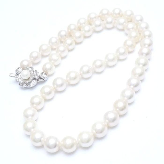 Akoya Pearl Necklace Silver 8-8.5mm