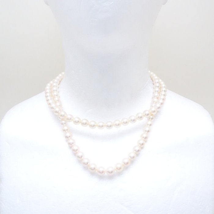 Akoya Pearl Necklace 2-Strand K14PG Pink Gold