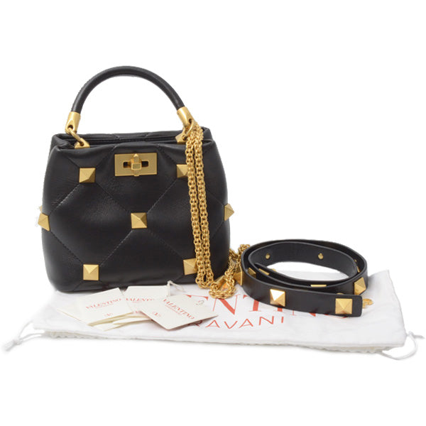 Valentino Roman Studs Small Handle Bag 2WAY