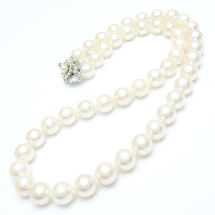 Akoya Pearl Necklace Silver Plated