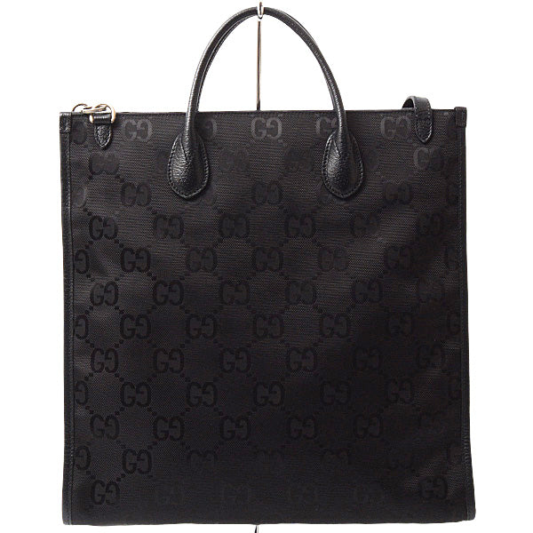 Gucci Off The Grid 2WAY Medium Tote Bag GG Nylon Black 630355 in Great Condition