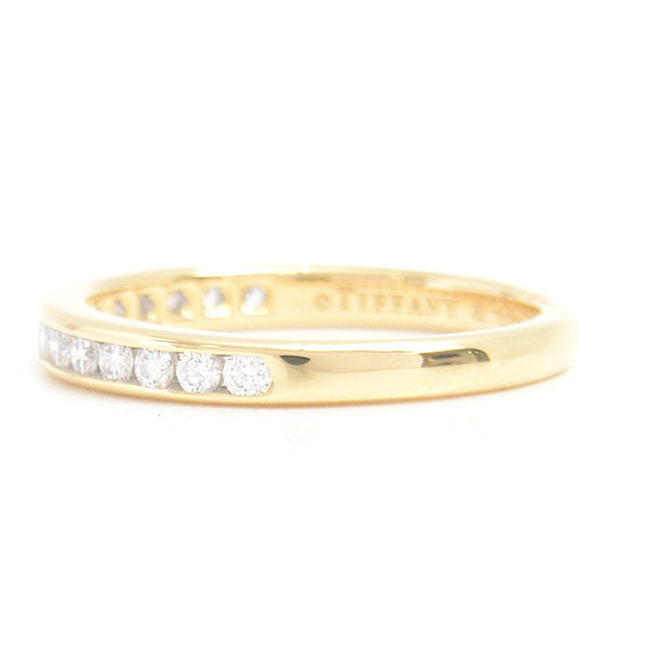 Tiffany & Co 750YG Diamond Half Eternity Ring 9