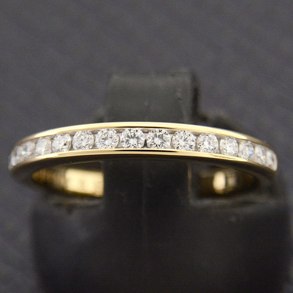 Tiffany & Co 750YG Diamond Half Eternity Ring 9