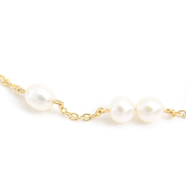 Tasaki K18 Freshwater Pearl Bracelet Yellow Gold