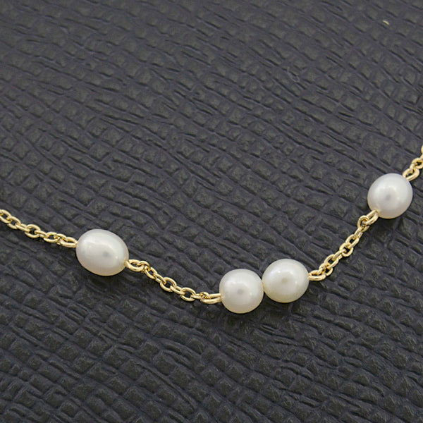 Tasaki K18 Freshwater Pearl Bracelet Yellow Gold