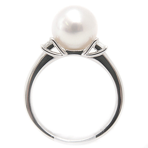 Tasaki Pearl Diamond Ring 750WG 18ct White Gold