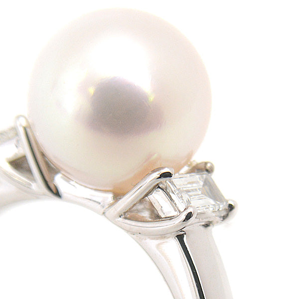 Tasaki Pearl Diamond Ring 750WG 18ct White Gold