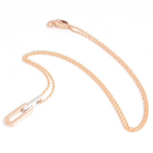 Damiani Insieme Oval Link Necklace Gold 750PG×WG