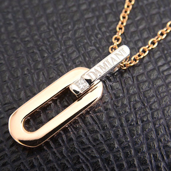 Damiani Insieme Oval Link Necklace Gold 750PG×WG